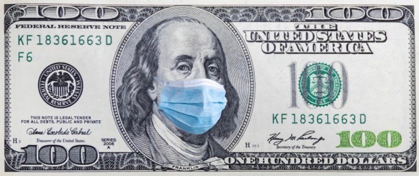 Ben Franklin in Surgical Mask