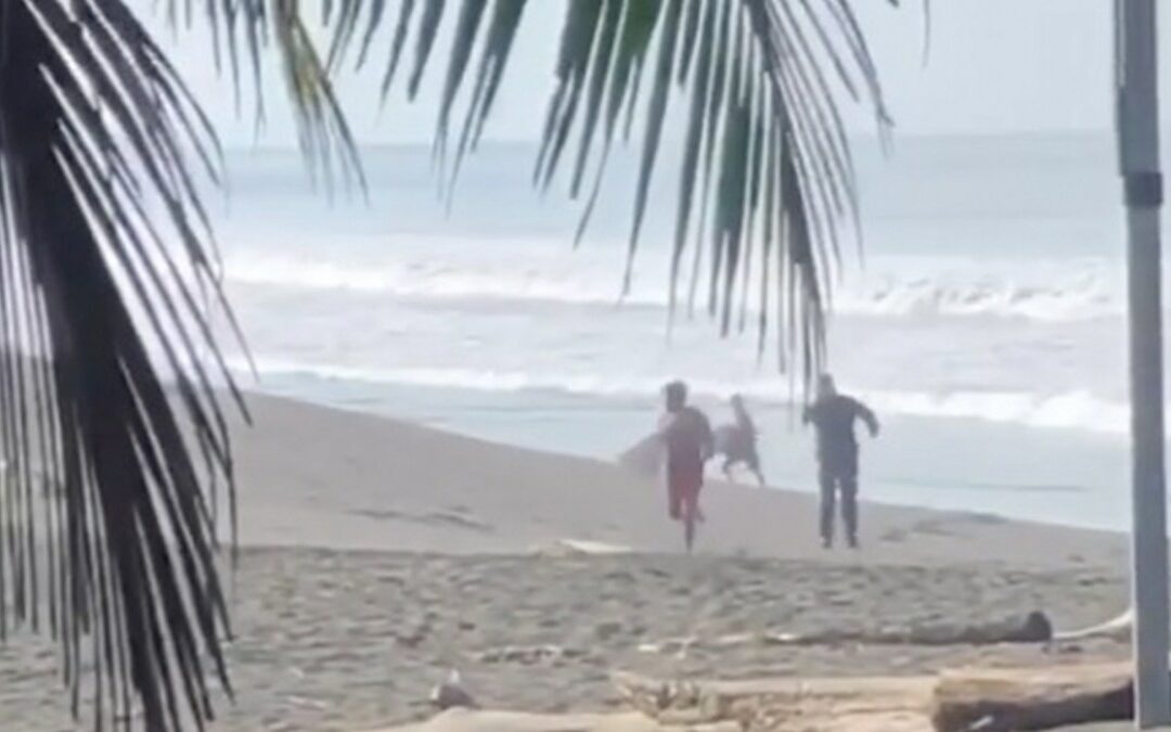 Surfers getting shot at by police in costarica
