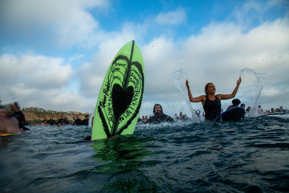 “The Southern California Surfing Community Gathers En Masse for Racial Justice – A CELEBRATION OF GEORGE FLOYD’S LIFE AND A CALL TO END RACISM” by KATIE RODRIGUEZ via Surfer Mag