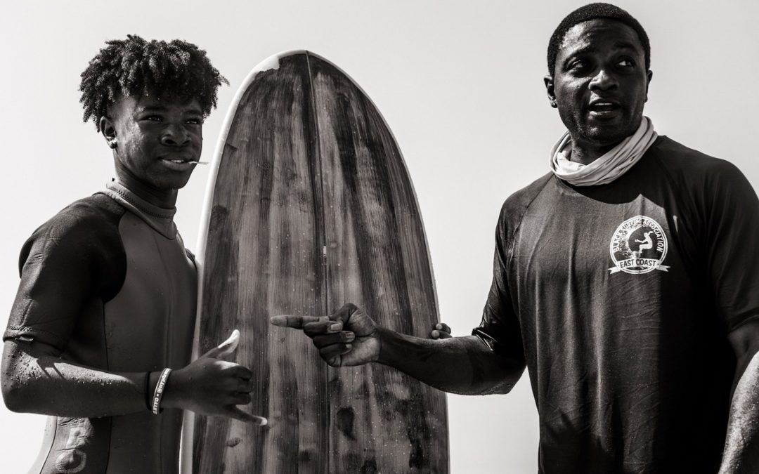 “The Black Surfing Association is Empowering Black Youth in Rockaway -PADDLING OUT FOR RACIAL JUSTICE AND EQUALITY WITH NEW YORK’S LOU HARRIS” by Owen James Burke via Surfer Magazine (from the final issue)