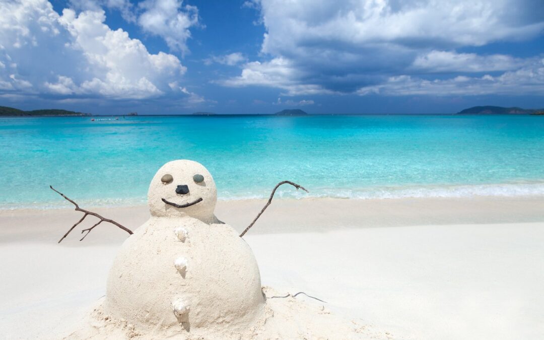 Snowman in Summer