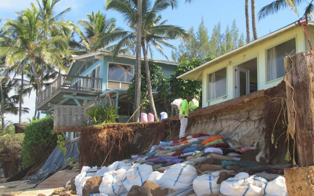Sandbags-are-piled-up-in-front-of-properties-damaged-by-severe-beach-erosion-in-the-Rocky-Point-neighborhood-of-Oahus-North-Shore