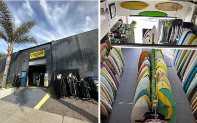 “San Clemente’s Usedsurf Is the Largest Pre-Owned Board Shop on the Planet” by Joe Carberry via The Inertia