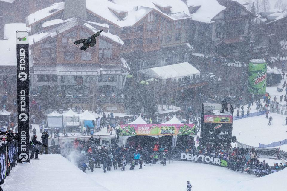 “Skiers And Snowboarders, Men And Women Have Rare Chance To Compete Together In Dew Tour Superpipe Jam” by Michelle Bruton via Forbes plus video of big air and entire competition courtesy of Dew Tour